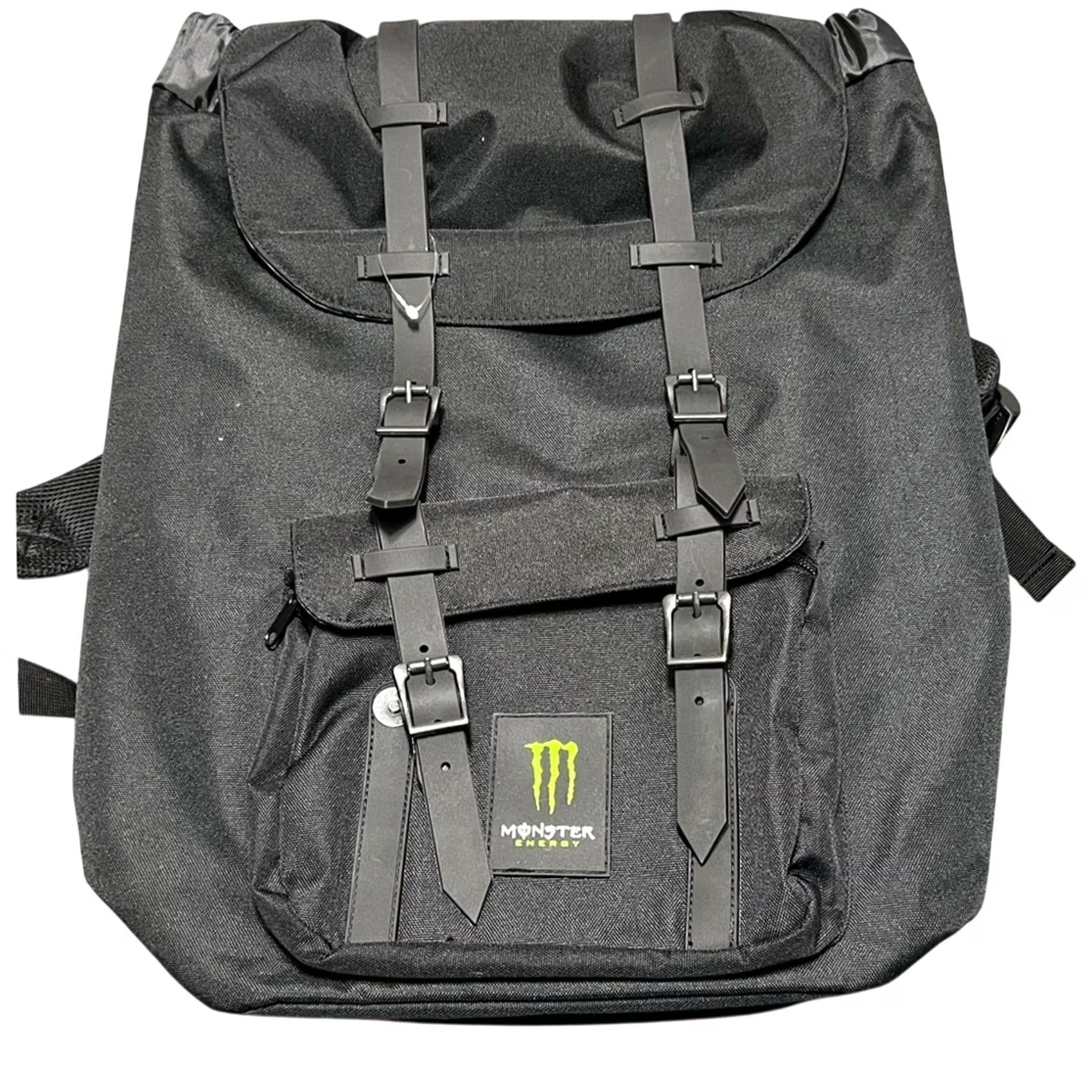 Vintage Monster Energy Backpack Black 20"x15" Unisex Adults Nylon Sprabs? Size ONE SIZE - 2 Thumbnail