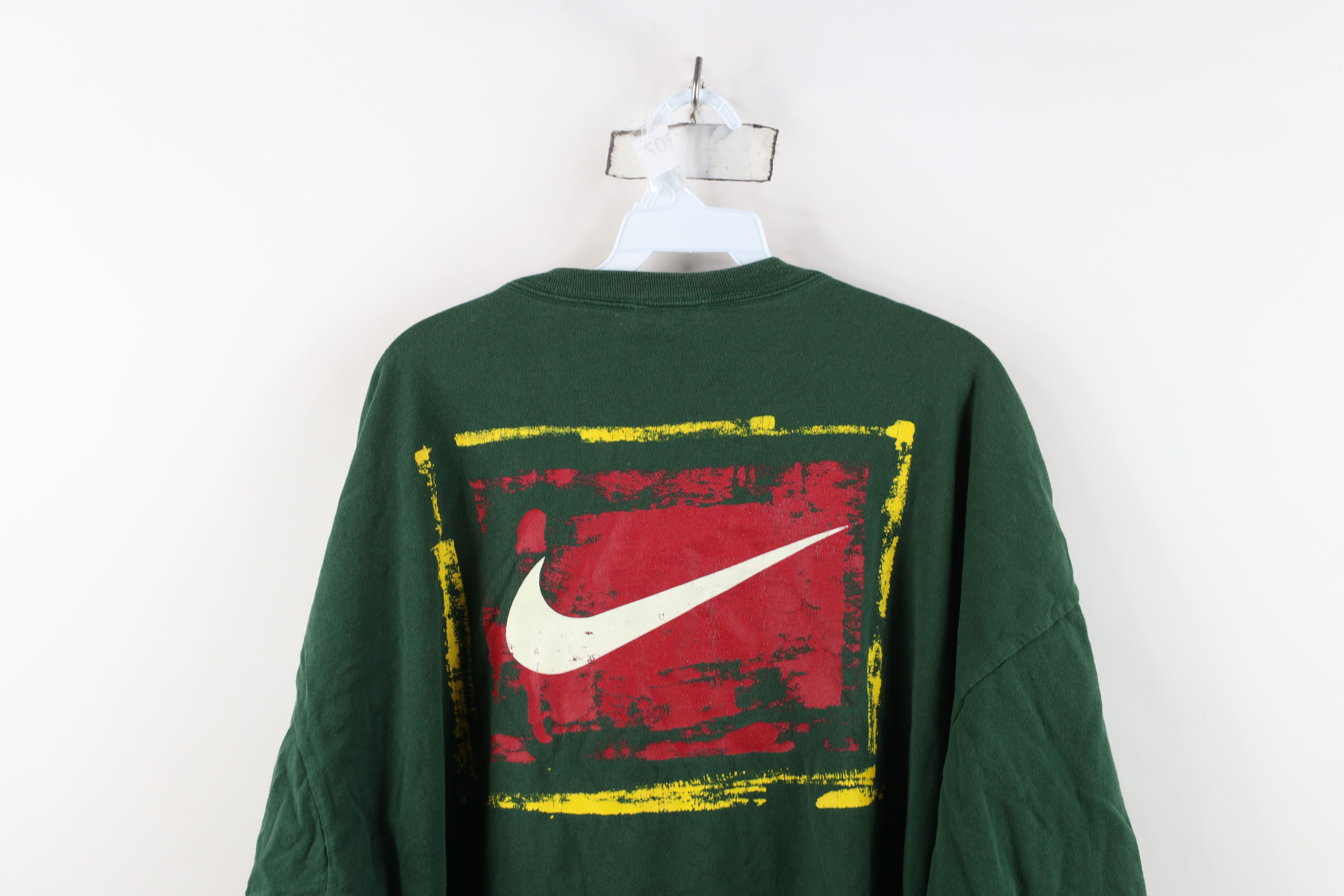 Nike Vintage 90s Nike Spell Travis Scott Big Swoosh T-Shirt USA Size US XXL / EU 58 / 5 - 12 Thumbnail