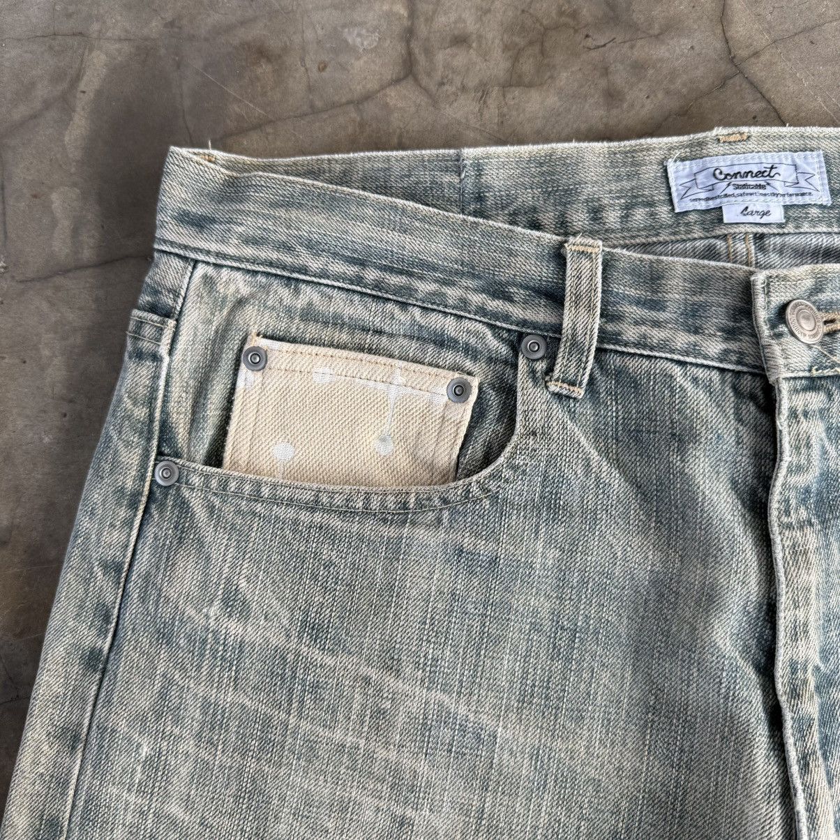 Japanese Brand W35x29.5 Vintage Connect Rusty Faded Denim Jean Pants Size US 35 - 7 Thumbnail