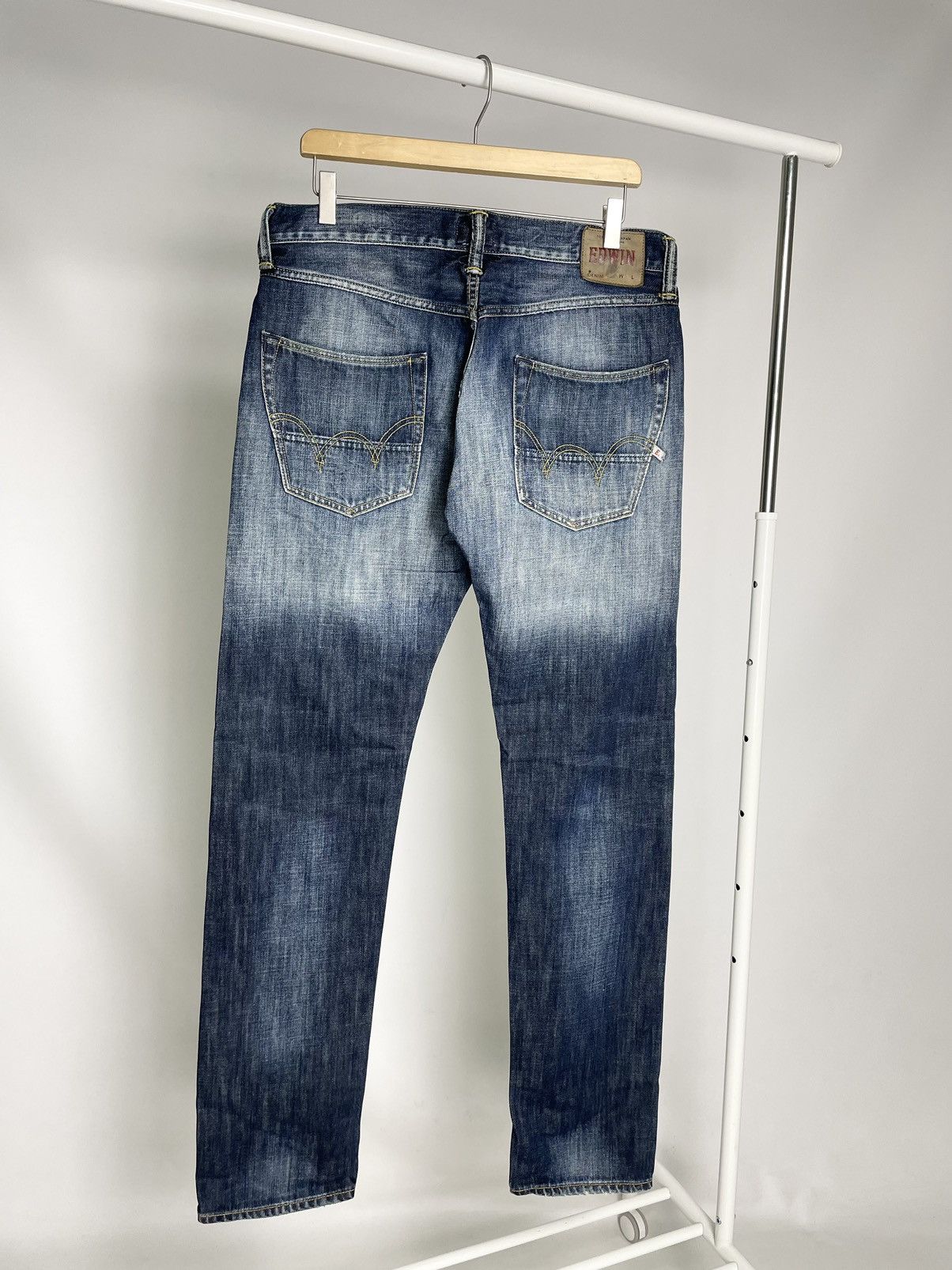Edwin Edwin Made in Japan ( Size 33 ) Vintage Faded Denim Jeans Size US 33 - 3 Thumbnail