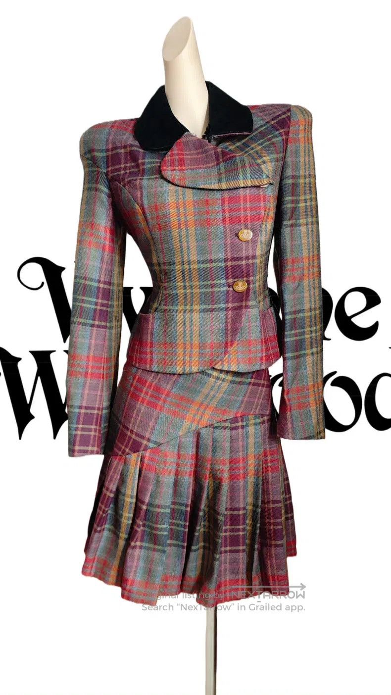 Vivienne Westwood Vivienne Westwood Plaid Woolen Suit Size S / US 4 / IT 40 - 1 Thumbnail