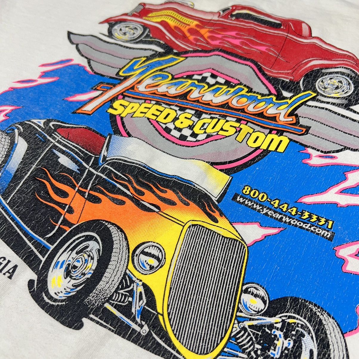Vintage Street Rod Tee Shirt White Car Classic Auto Shop Custom Y2K Size US XL / EU 56 / 4 - 14 Thumbnail
