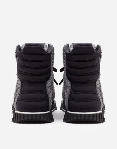Dolce & Gabbana o1y0925 Hi-Top Sneakers in Gray/Black Size US 6 / IT 36 - 4 Thumbnail