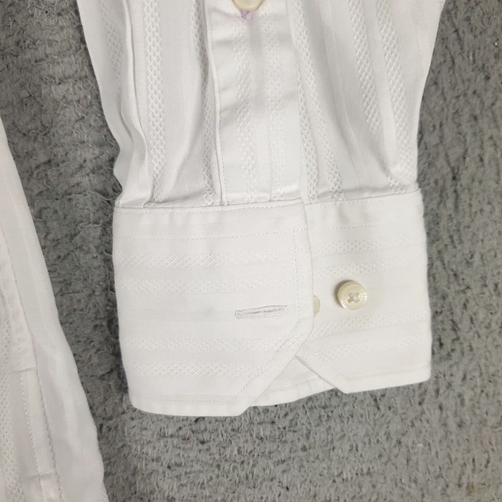Tommy Bahama Tommy Bahama White Dress Shirt Mens 16 Long Sleeve Button-Up Classic Size 42R - 3 Thumbnail