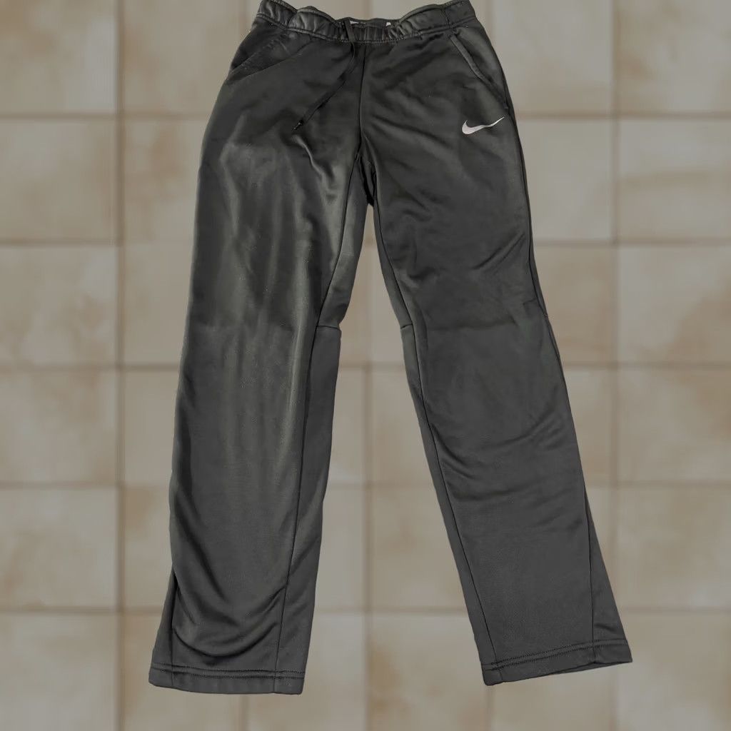 Nike Nike Dri-FIT Pants Mens M Black Track Pants Straight Leg Gym Training Size US 31 - 1 Thumbnail