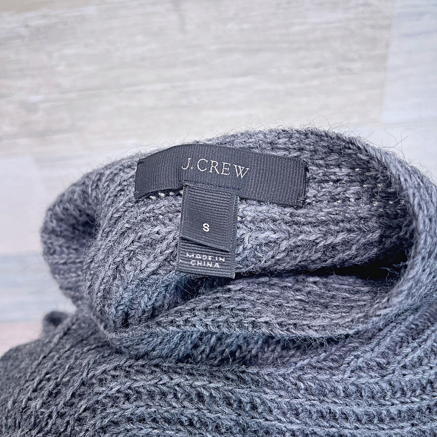 J.Crew J CREW Open Flannel Ribbed Sweater Dress Gray Wool Alpaca S Size S / US 4 / IT 40 - 5 Thumbnail