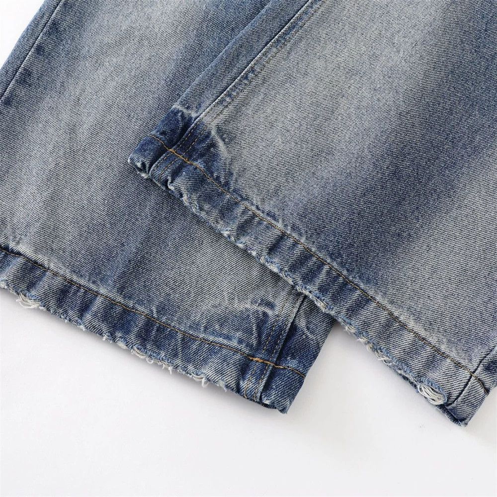 Japanese Brand Men's distressed straight cleanfit punk washed jeans Size US 32 / EU 48 - 6 Thumbnail