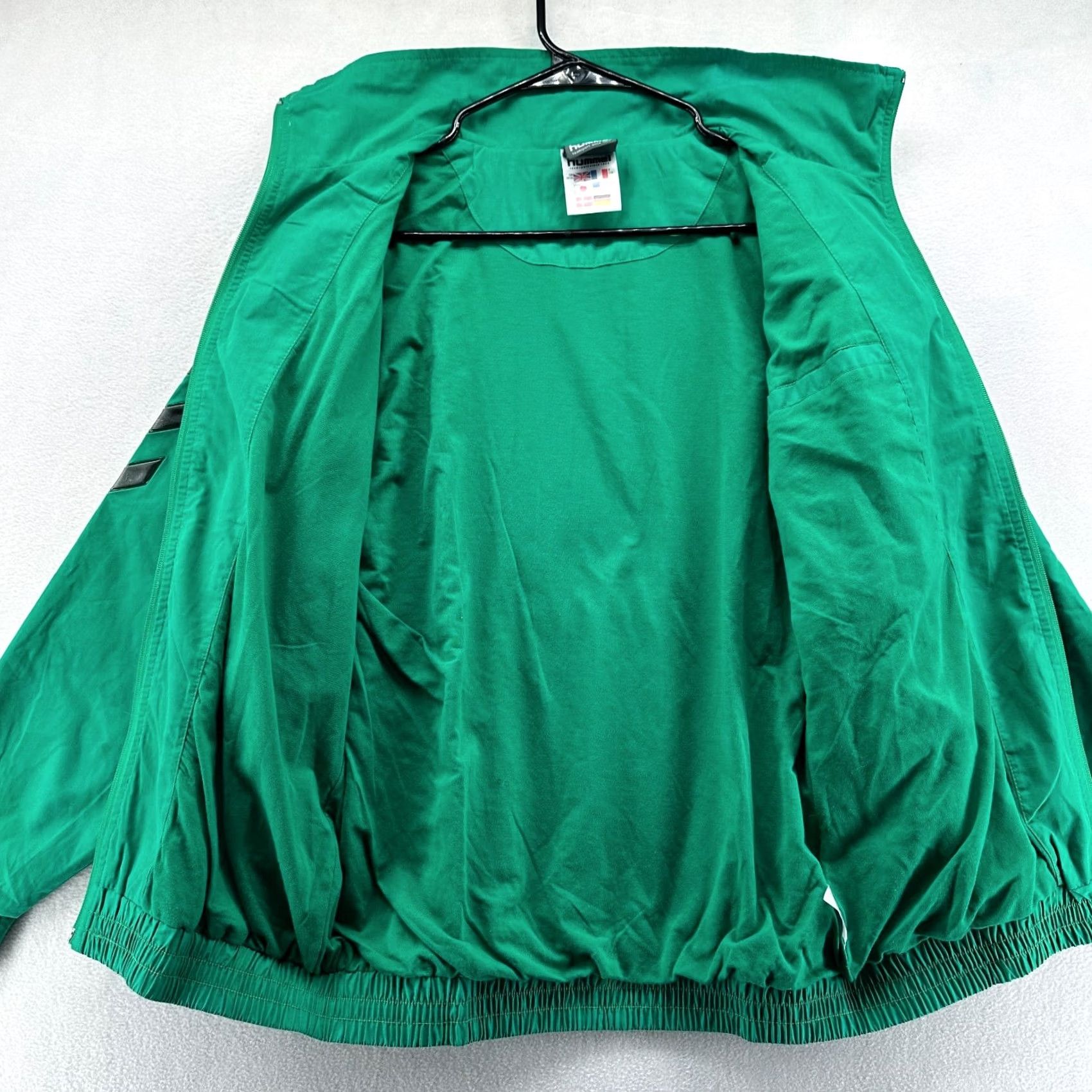 Hummel Hummel Track Jacket Green Men's XL Long Sleeve Full Zip Pockets XL Green Track Jacket Soccer Winter Pockets Mens XL Size US XL / EU 56 / 4 - 3 Thumbnail