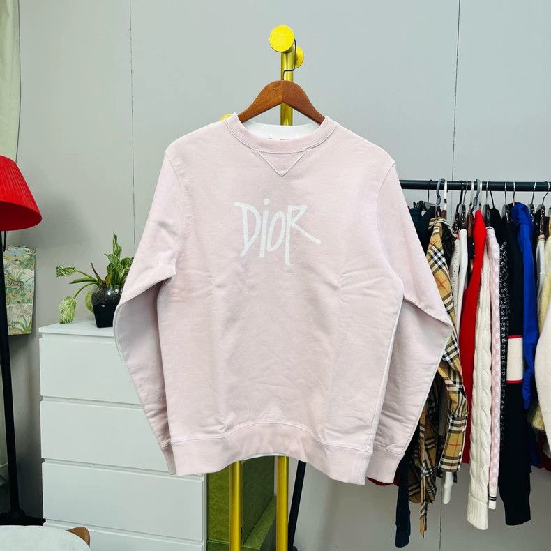 Dior Dior Gray cursive logo sweatshirt Size XS / US 0-2 / IT 36-38 - 1 Thumbnail