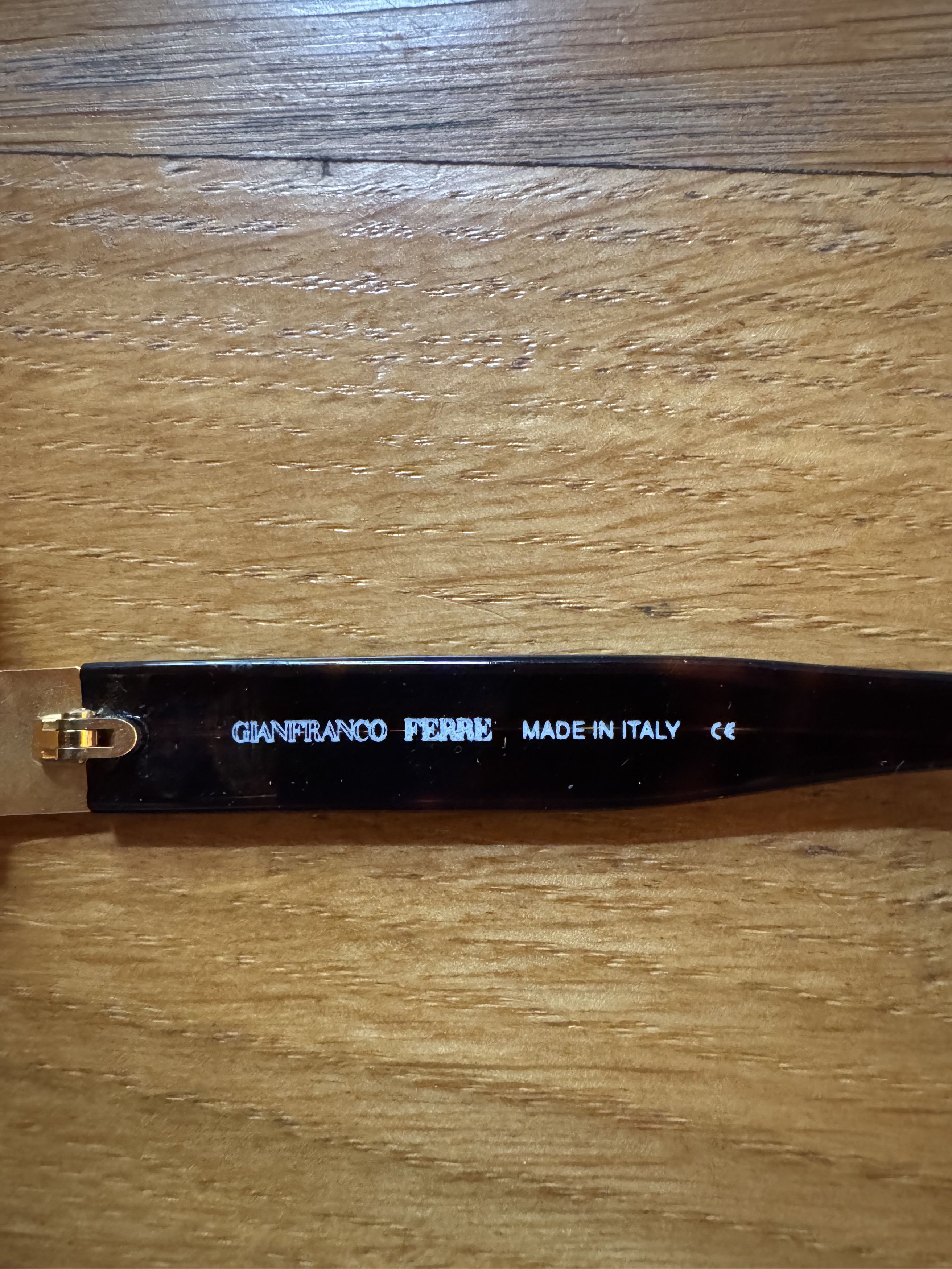 Gianfranco Ferre Gianfranco Ferre 90's Havana Brown & Gold Oval Sunglasses Size ONE SIZE - 4 Thumbnail