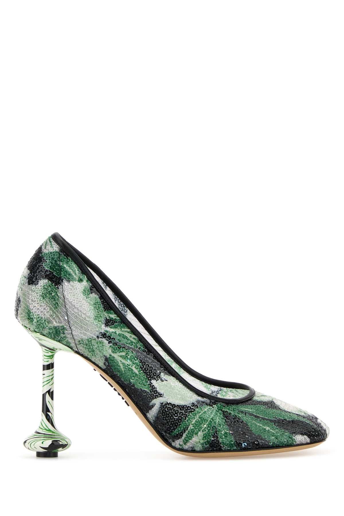 Loewe Embellished Mesh Toy Pumps Size US 7 / IT 37 - 1 Thumbnail