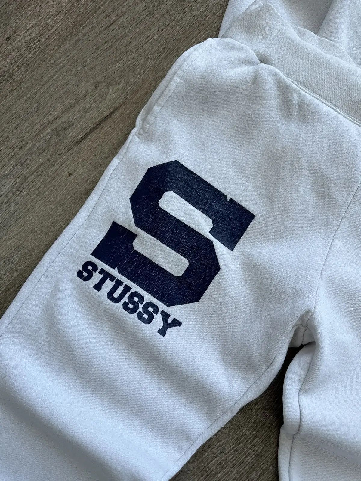 Stussy × Vintage Vintage Stussy Navy White Big Logo Tracksuit Size US XL / EU 56 / 4 - 4 Thumbnail