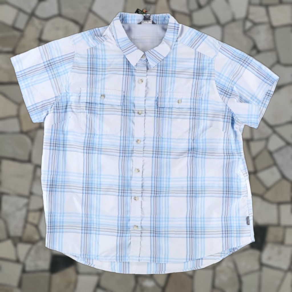 Eddie Bauer Eddie Bauer Adventure Plaid Button Up Shirt Blue Women's 2XL Size XXL / US 16-18 / IT 52-54 - 1 Thumbnail