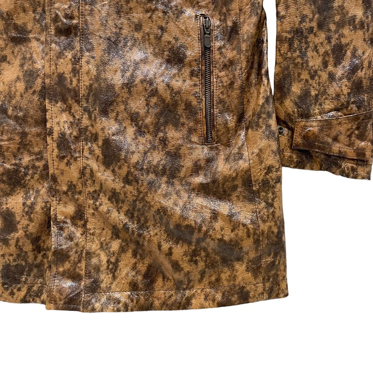 Tornado Mart Tornado Mart Leather Trench Coat Hoodie Jacket Size US L / EU 52-54 / 3 - 8 Thumbnail