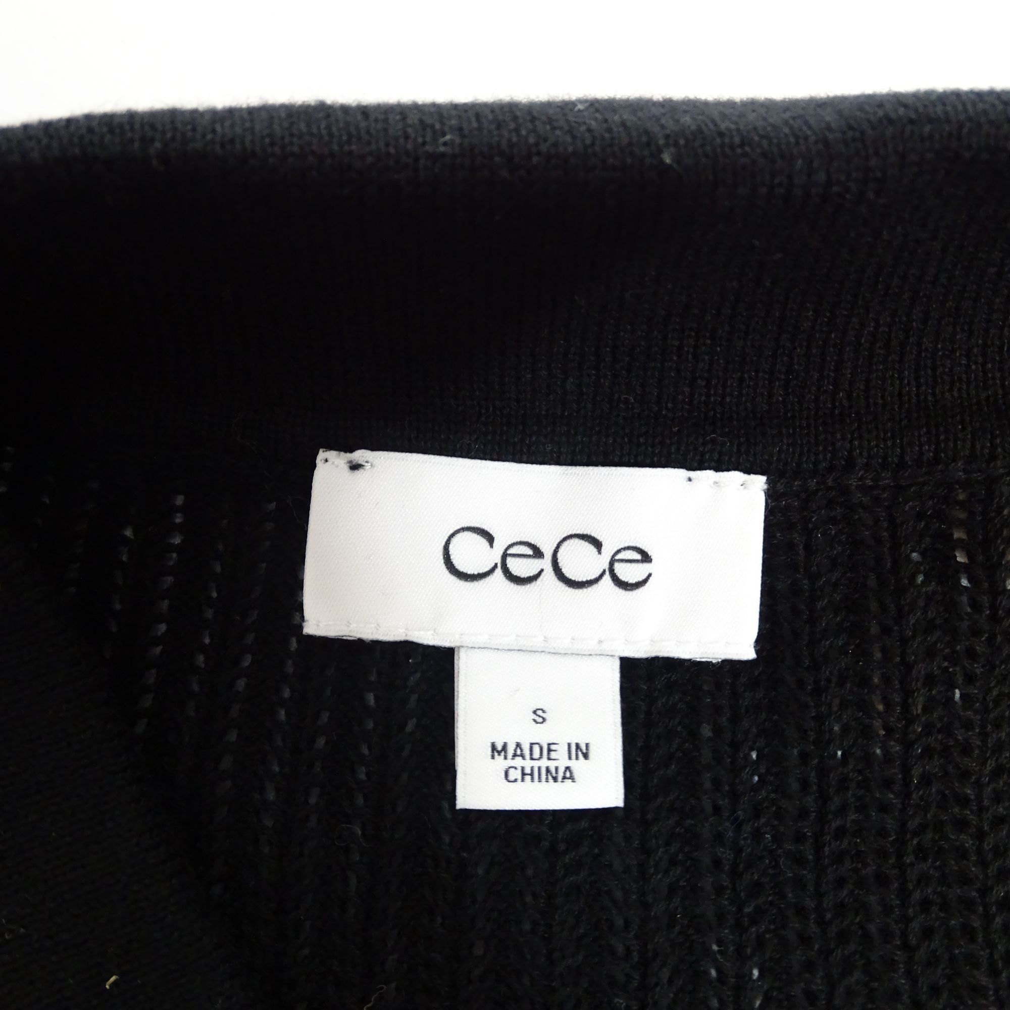 Other CeCe Black Pullover Knit Sweater Peter Pan Collar Size S Size S / US 4 / IT 40 - 7 Thumbnail
