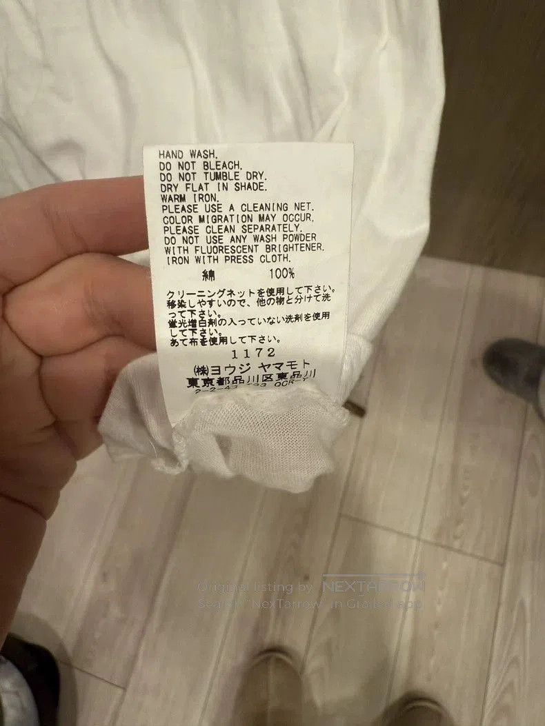 Yohji Yamamoto Yohji Yamamoto White Cotton T-shirt. Size US M / EU 48-50 / 2 - 2 Thumbnail