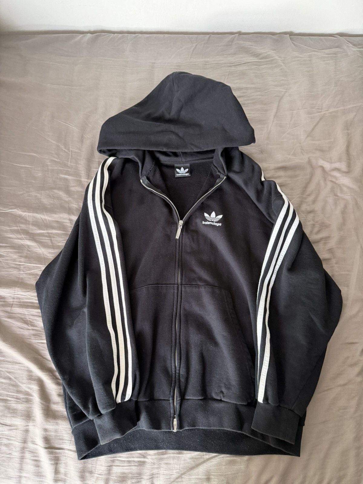 Adidas × Balenciaga Balenciaga Adidas Zip Up Hoodie | Grailed