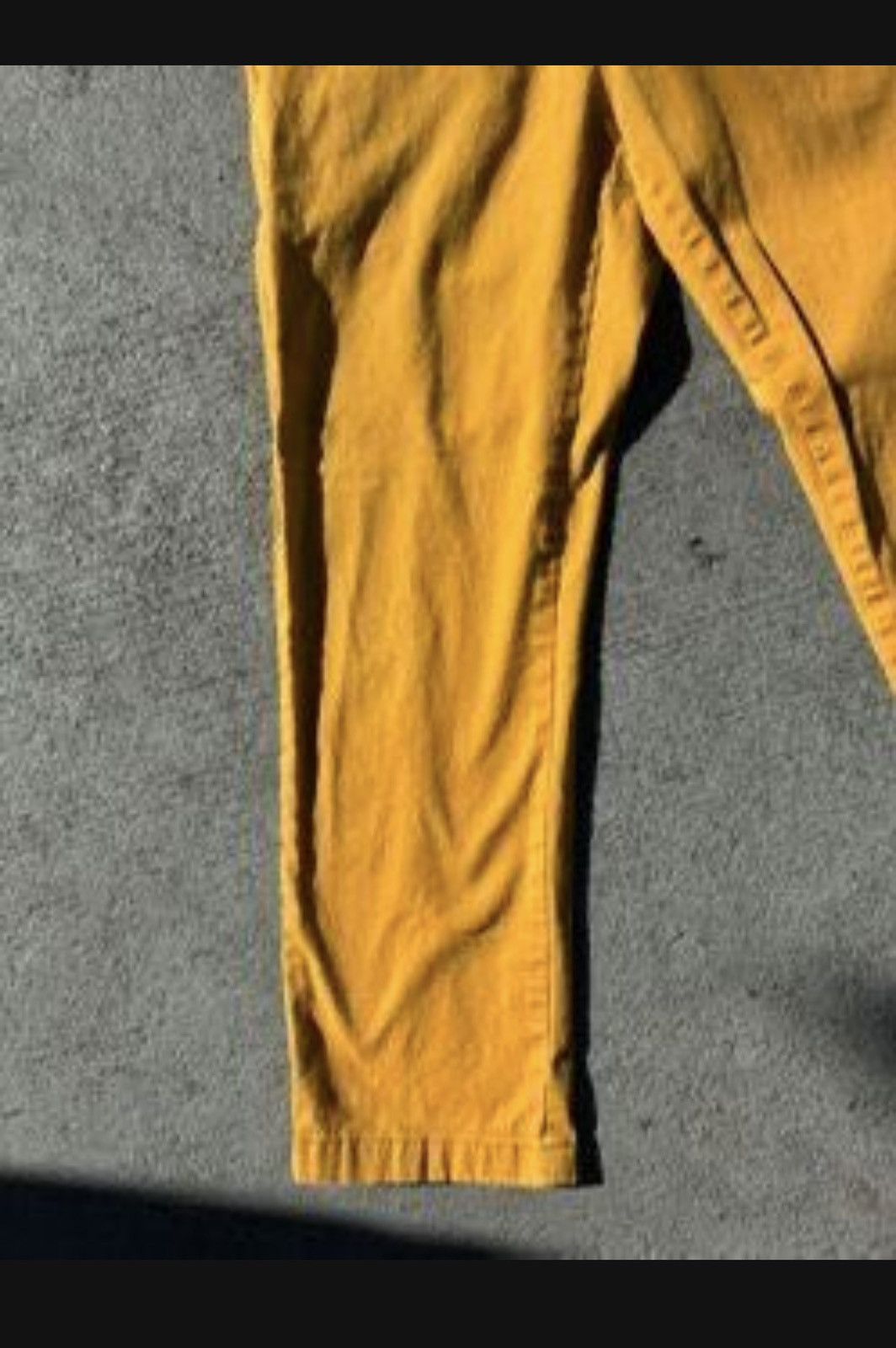 Other Mustard Yellow Slim Fit Chino Denim Men Size 31W X 28 L Size US 31 - 9 Thumbnail