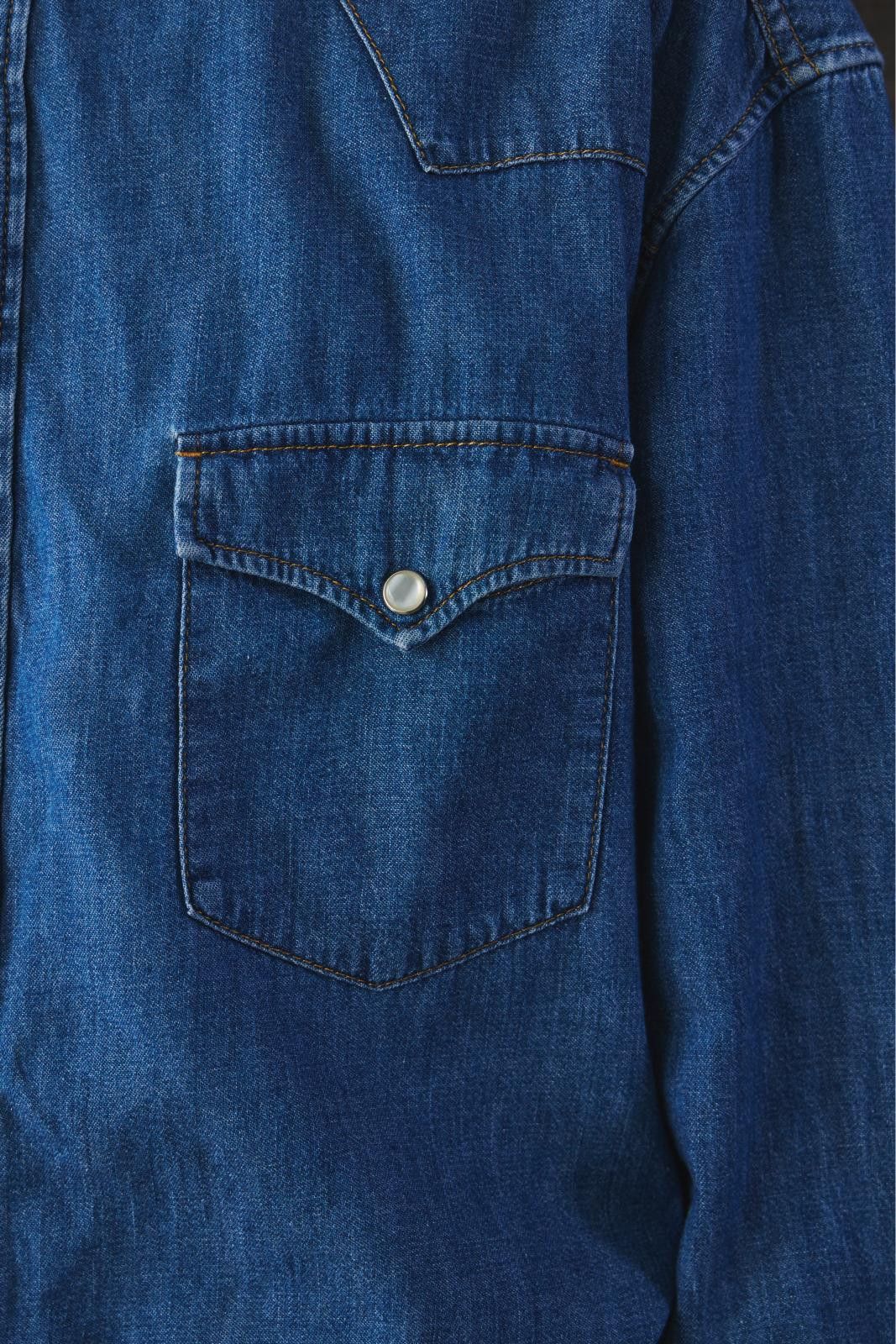 Celine CELINE Denim Western Shirt Size US XL / EU 56 / 4 - 7 Thumbnail