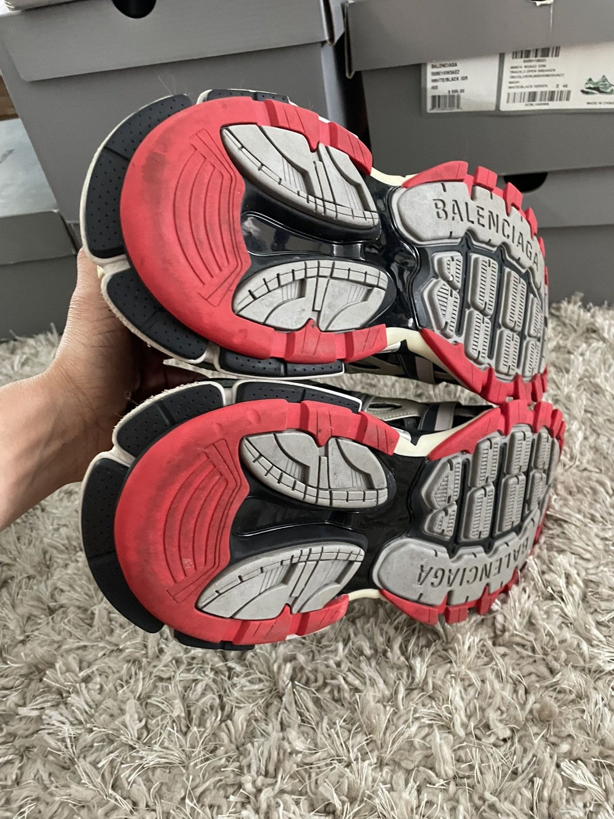 Balenciaga Balenciaga Track 2 black/Grey/Red Size US 12 / EU 45 - 8 Thumbnail