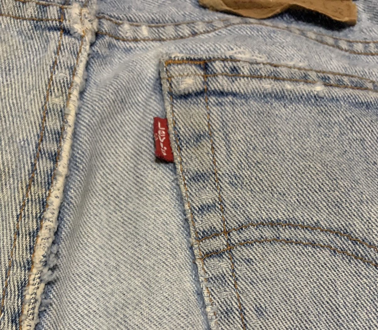 Levi's Vintage 90s Levis 512 Slim Taper Faded Blue Jeans Distressed Size US 33 - 12 Thumbnail