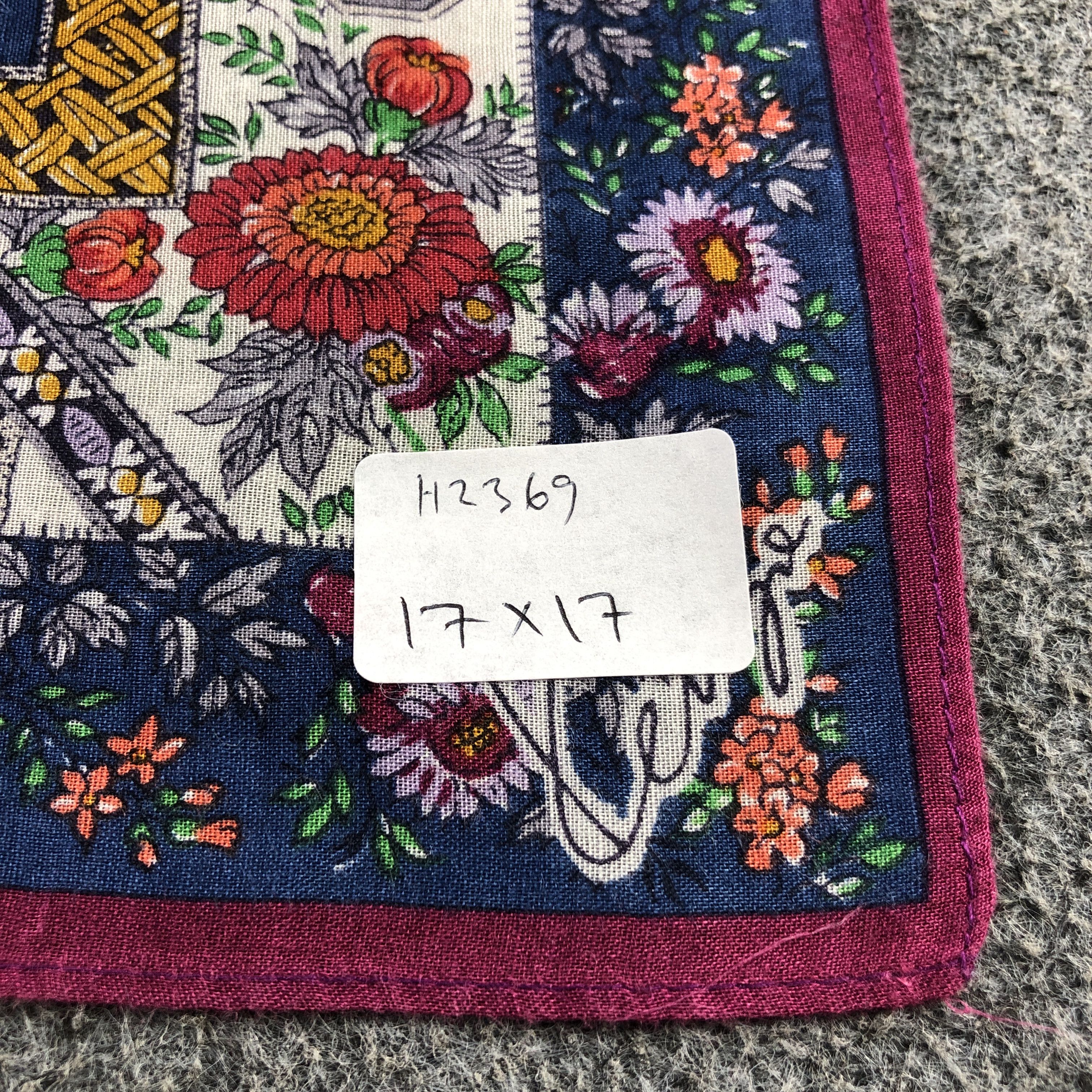 Kenzo Floral Handkerchief Neckerchief Bandana H2369