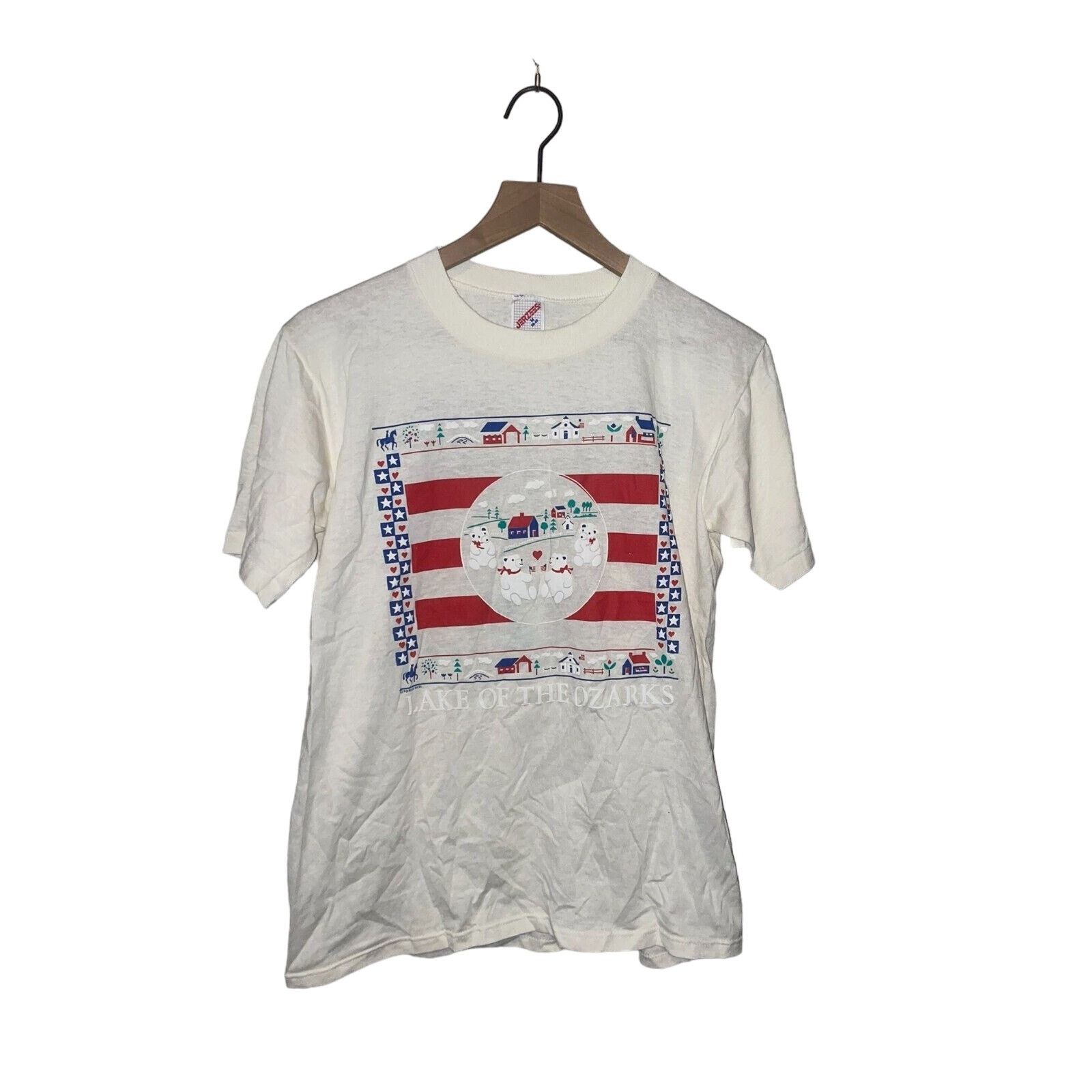 Jerzees Vintage Lake Of The Ozarks Shirt Gatlinburg Test Print Tee Size US M / EU 48-50 / 2 - 1 Thumbnail
