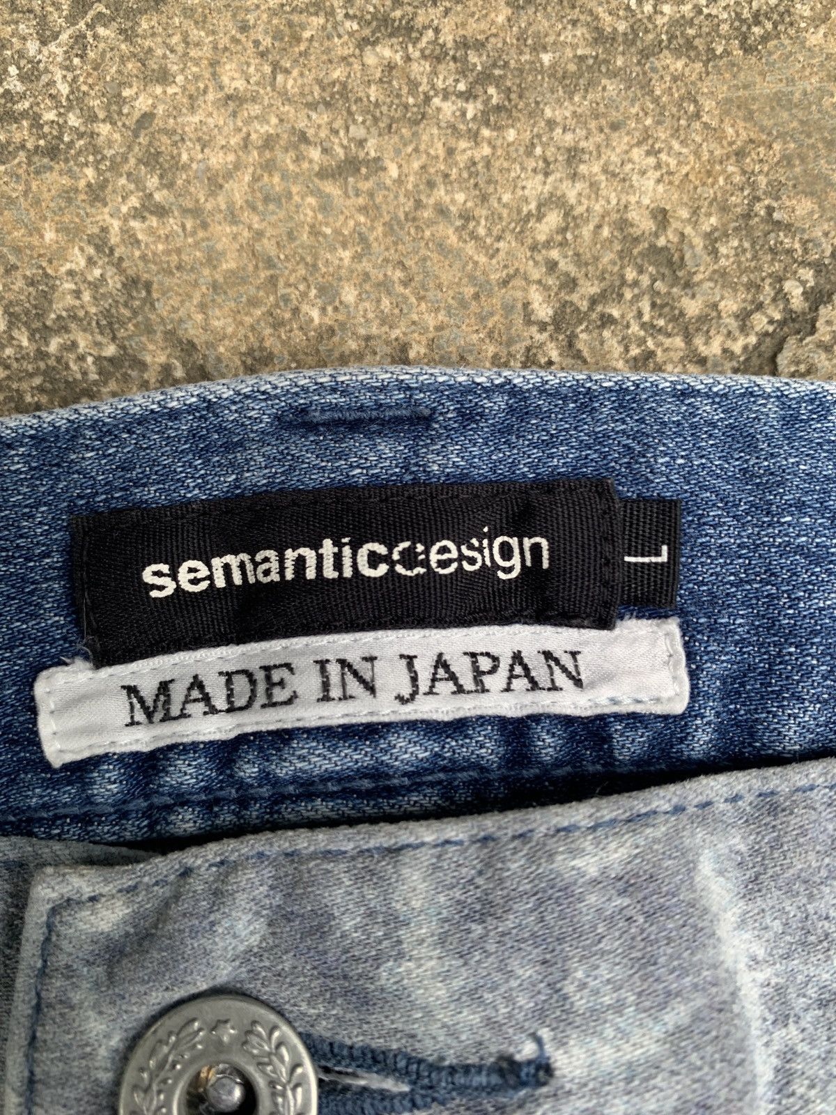 Beauty Beast × Japanese Brand × semanticdesign 2000s semanticdesign Japan Avant Garde Printed Jeans Pants Size 30" / US 8 / IT 44 - 7 Thumbnail