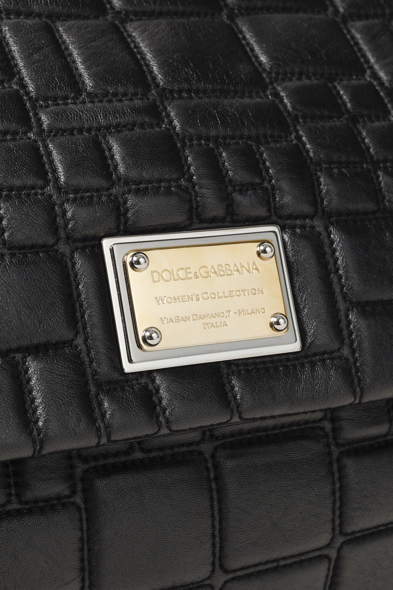 Dolce & Gabbana Dolce & Gabbana Miss Sicily Quilted-Leather Shoulder Bag Size ONE SIZE - 9 Thumbnail