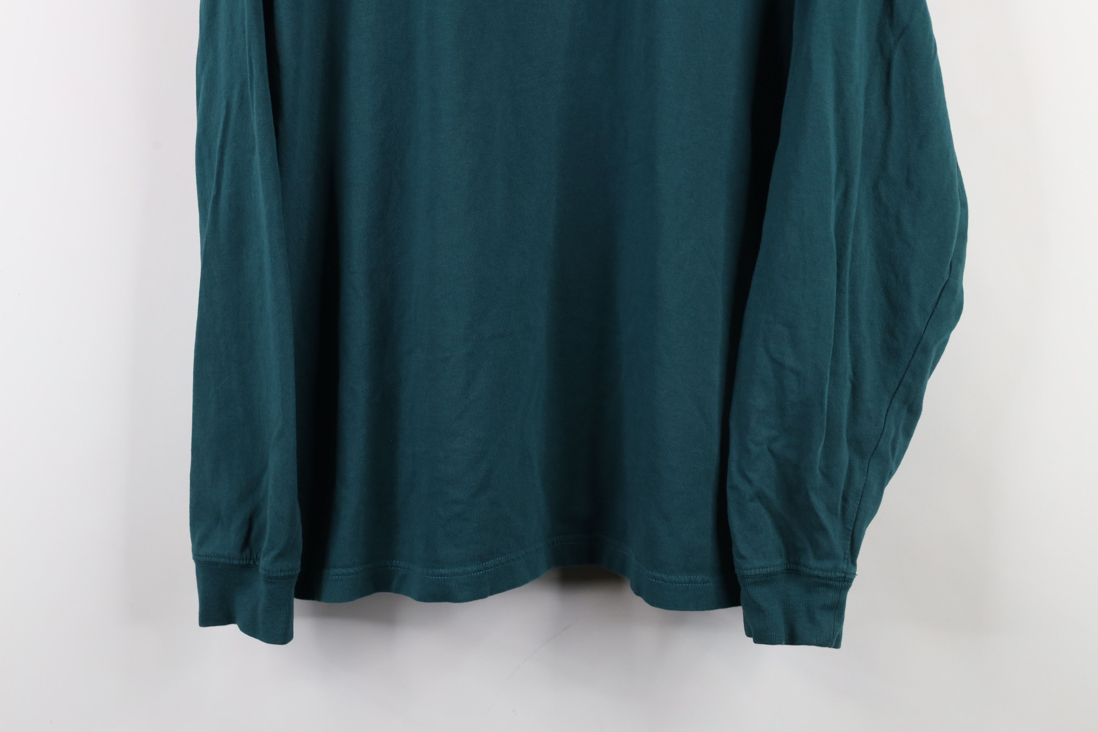 Brooks Brothers Vintage Brooks Brothers Long Sleeve Polo Shirt Green Cotton Size US L / EU 52-54 / 3 - 3 Thumbnail