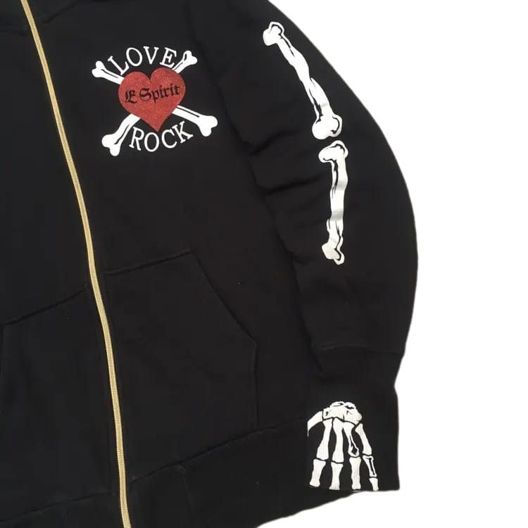If Six Was Nine Dangerous Warning Skeleton Heart Ifsixwasnine Zip Hoodie Size US L / EU 52-54 / 3 - 3 Thumbnail