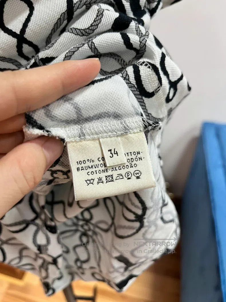 Hermes Hermes Black and white rope short sleeves Size XXS / US 00 / IT 34 - 3 Thumbnail