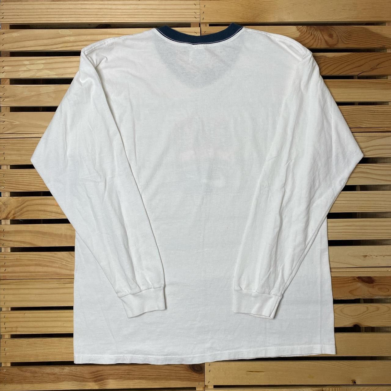 Nike Vintage Nike "Spirit of Sport" White Ringer Tee Size Large Size US L / EU 52-54 / 3 - 2 Thumbnail