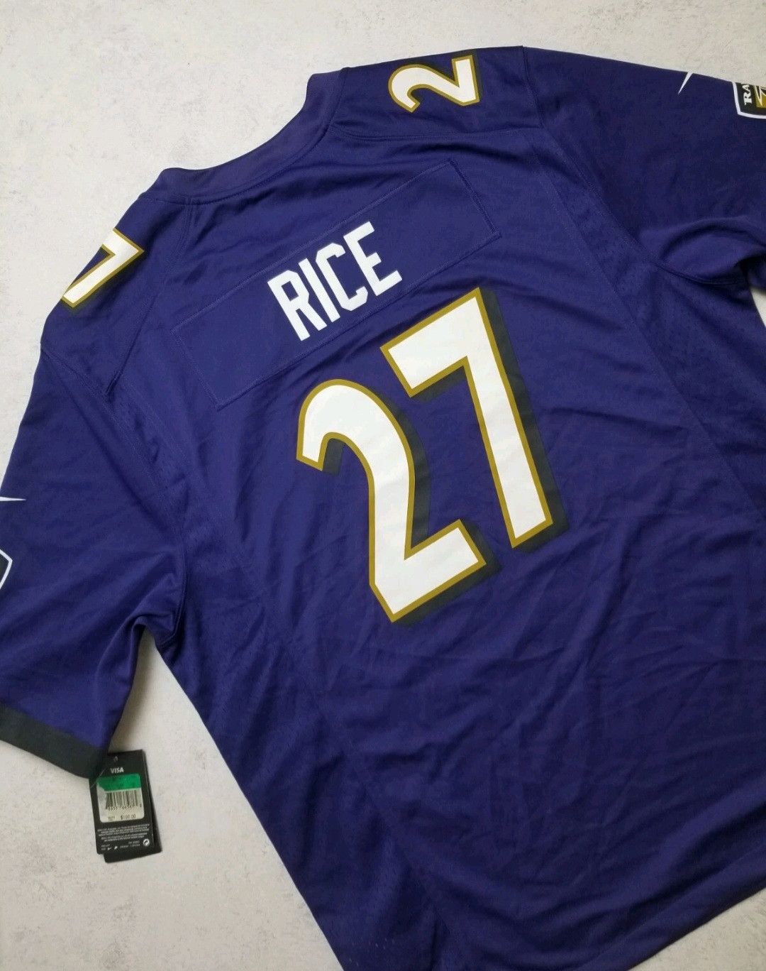 Nike New Nike NFL On Field Jersey Baltimore Ravens #27 Ray Rice Size US XL / EU 56 / 4 - 4 Thumbnail