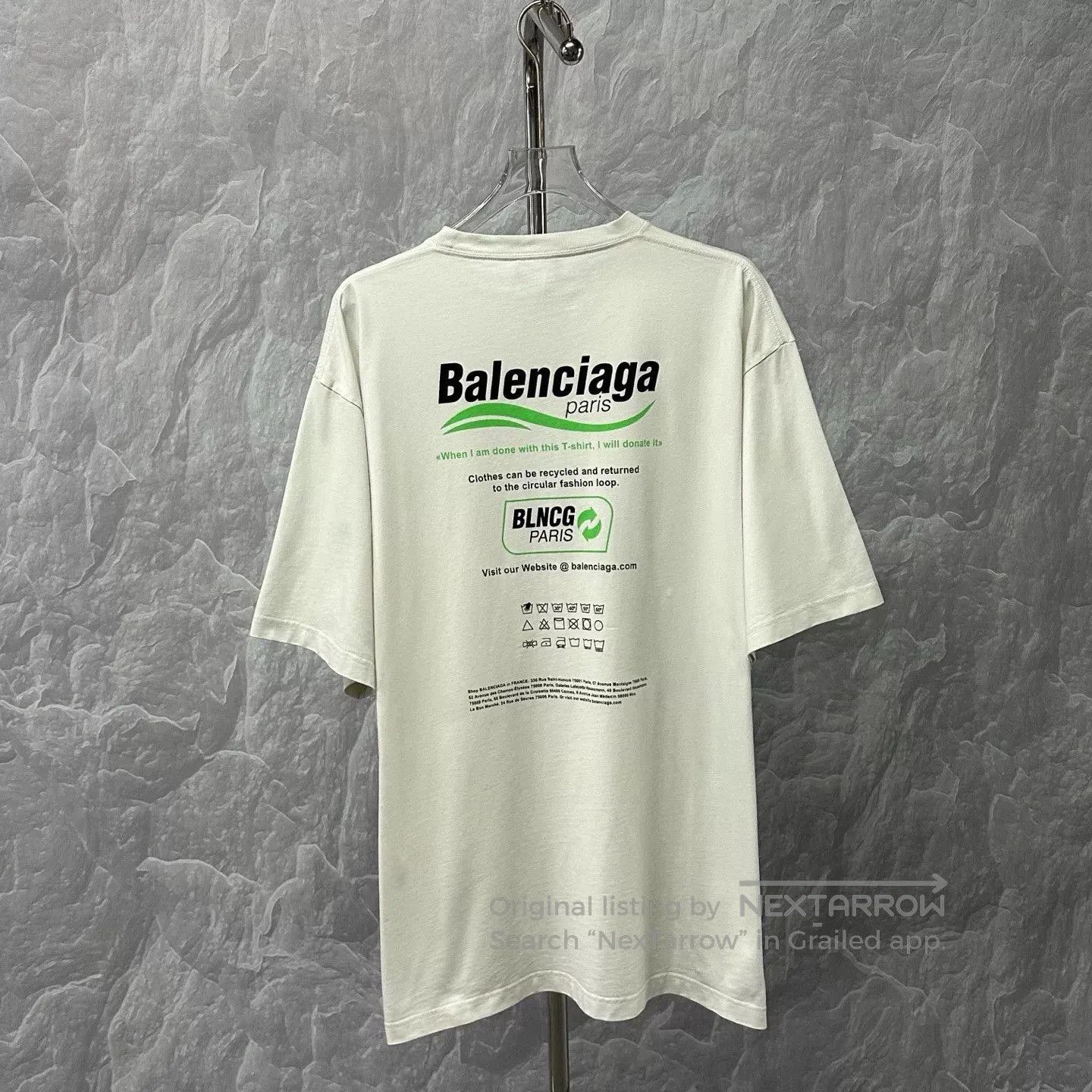 Balenciaga balenciaga eco-friendly graphic short sleeve t-shirt. Size US M / EU 48-50 / 2 - 4 Thumbnail
