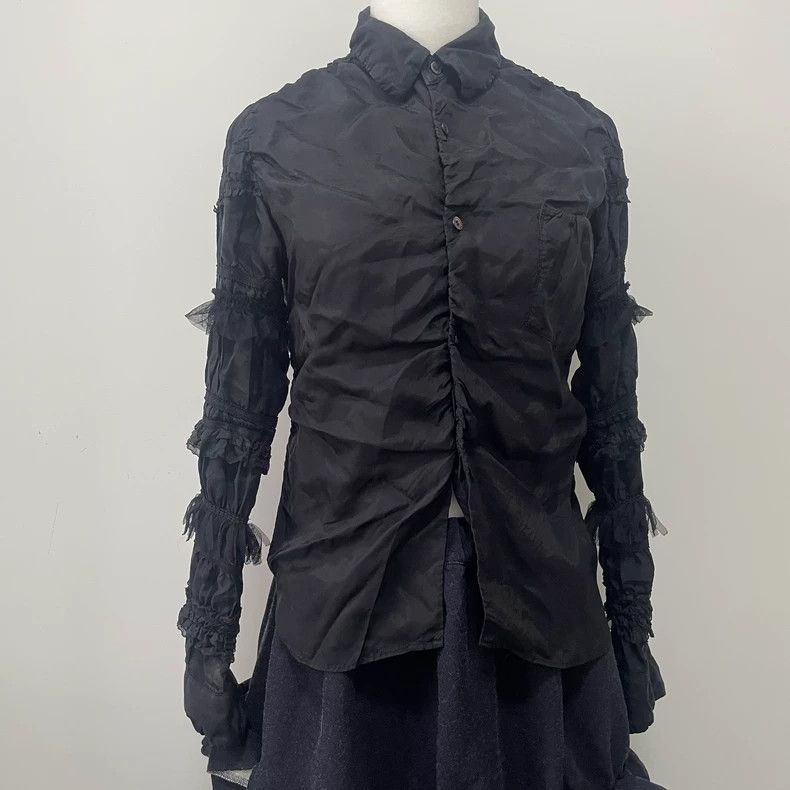 Other Comme Des Garcons Court Lace Shirt Size XS / US 0-2 / IT 36-38 - 2 Thumbnail