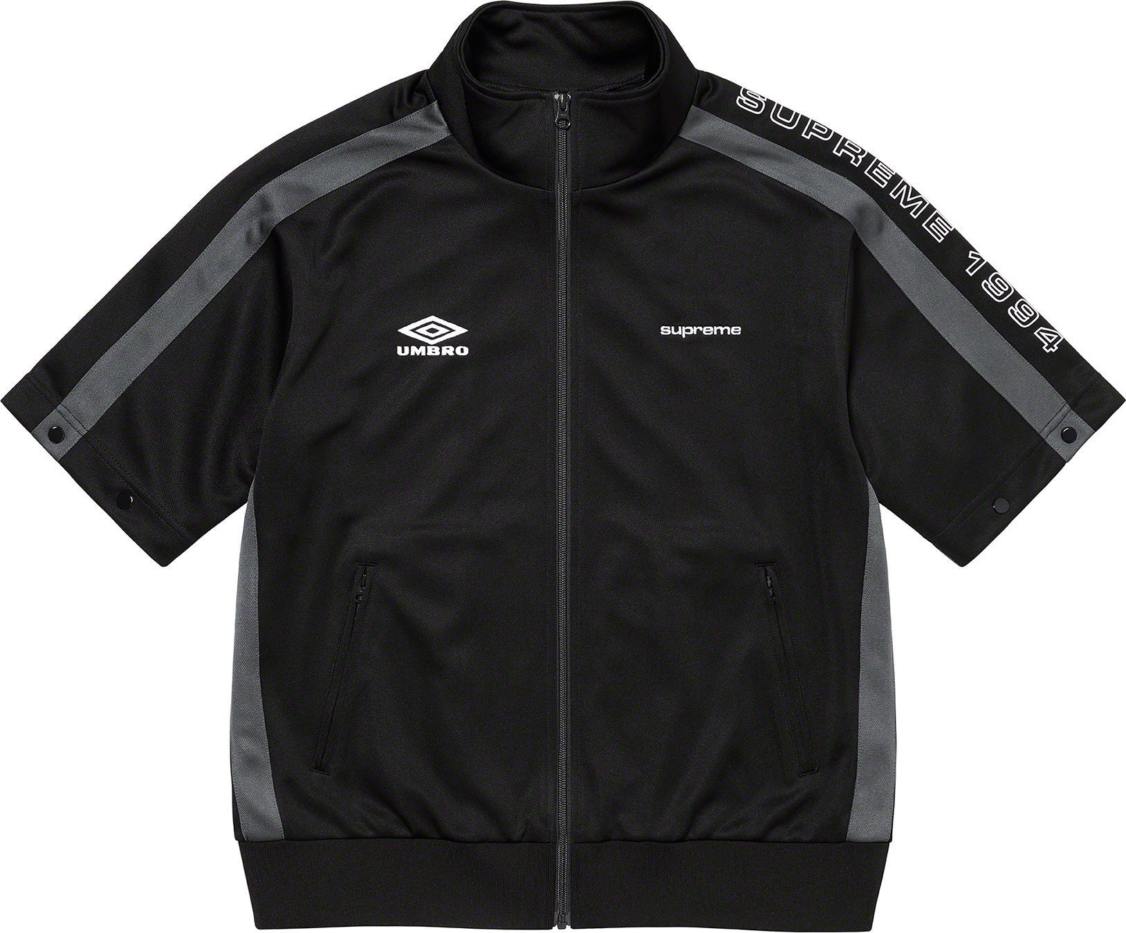 Supreme × Umbro Supreme Umbro Snap Sleeve Jacket Black Medium Size US M / EU 48-50 / 2 - 2 Thumbnail