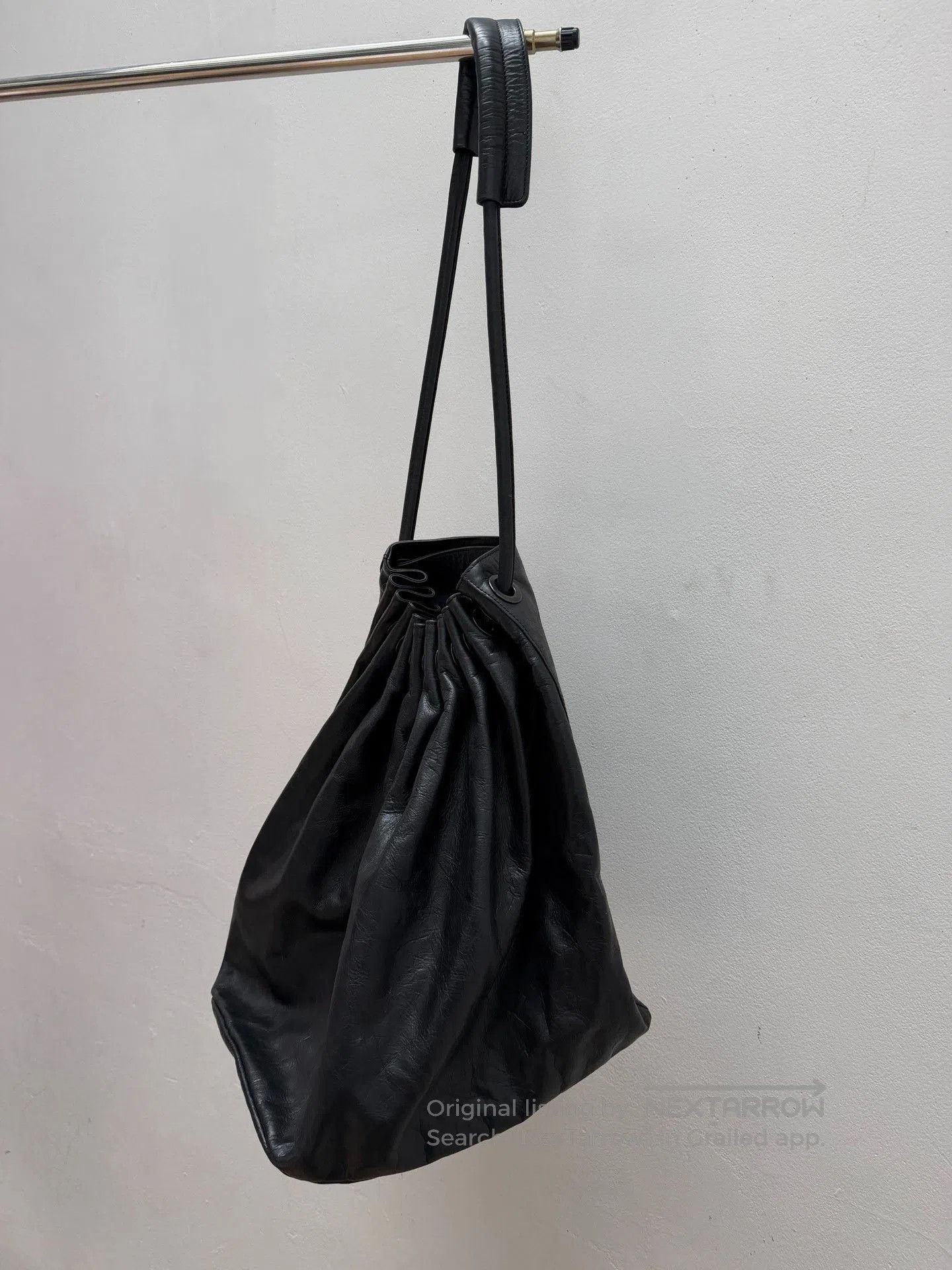 Yohji Yamamoto Yohji Yamamoto Pleated Leather Tote. Size ONE SIZE - 5 Thumbnail