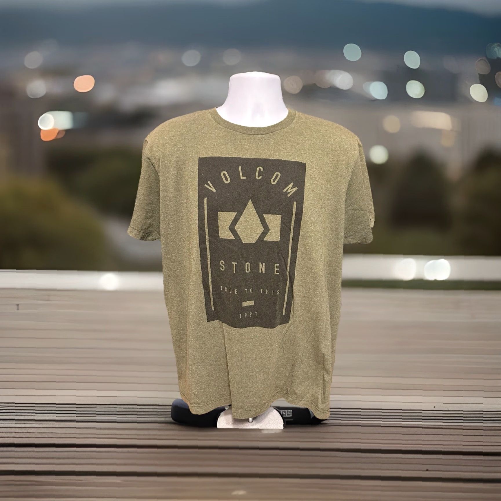 Volcom Volcom Stone Shirt Men XL Green Short Sleeve True To This 1997 Skateboarding Tee Shirt Size US XL / EU 56 / 4 - 4 Thumbnail