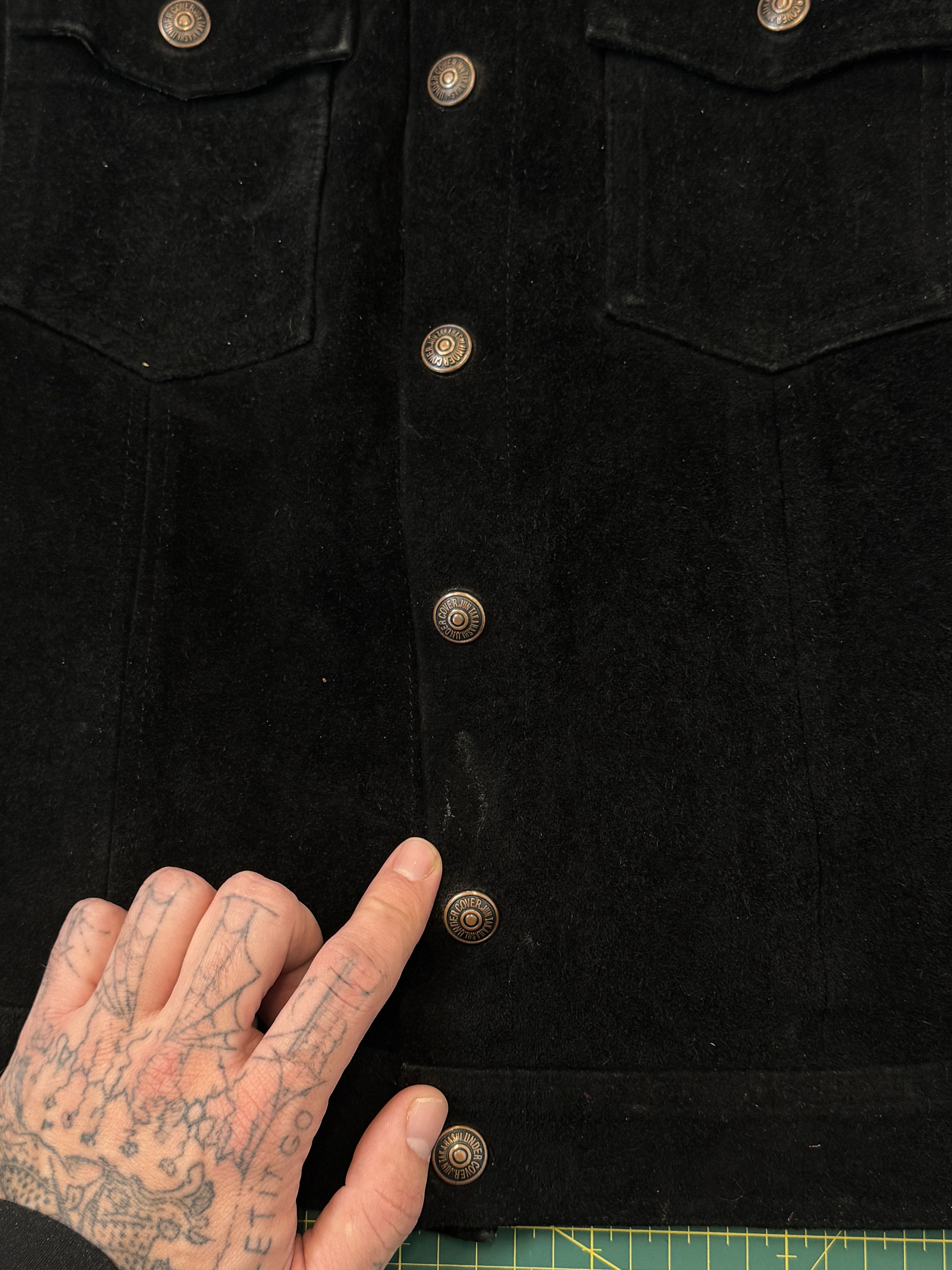 Undercover AW97 "Leaf" Suede Trucker Jacket Size US M / EU 48-50 / 2 - 2 Thumbnail