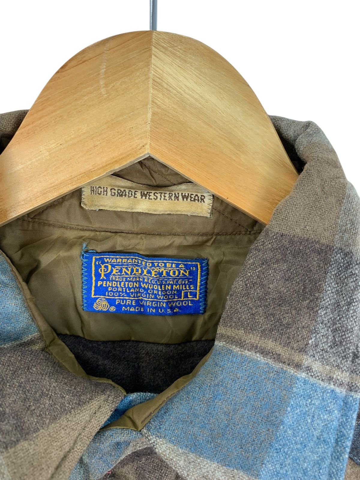 Pendleton Vintage PENDLETON USA Pure Virgin Wool Casual Tee Shirt Size US L / EU 52-54 / 3 - 6 Thumbnail