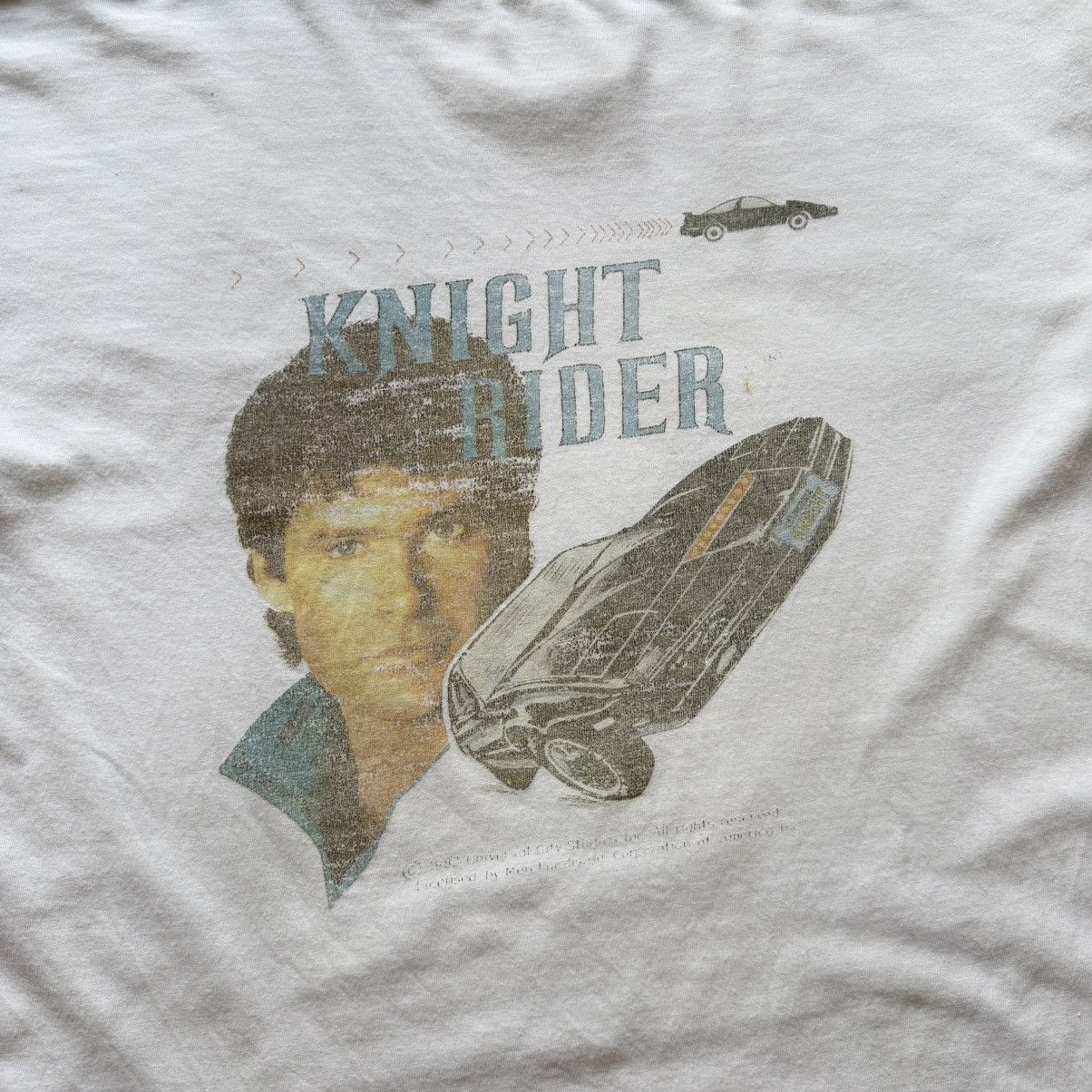 Band Tees 1982 Knight Rider True Vintage Big Logo TV T-Shirt Tee Size US M / EU 48-50 / 2 - 2 Thumbnail