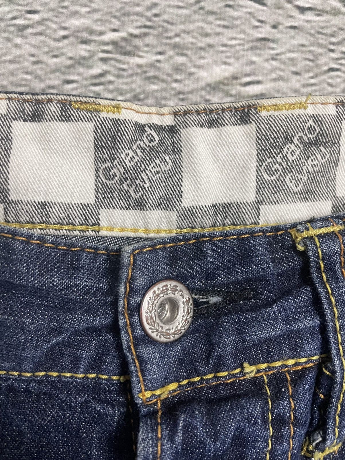 Evisu Evisu jeans vintage blue denim red racing genes double knee Size US 30 / EU 46 - 8 Thumbnail