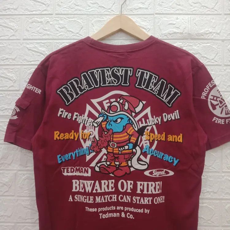 Tedman Vintage ted company fire fighter small pocket t-shirt Size US M / EU 48-50 / 2 - 3 Thumbnail