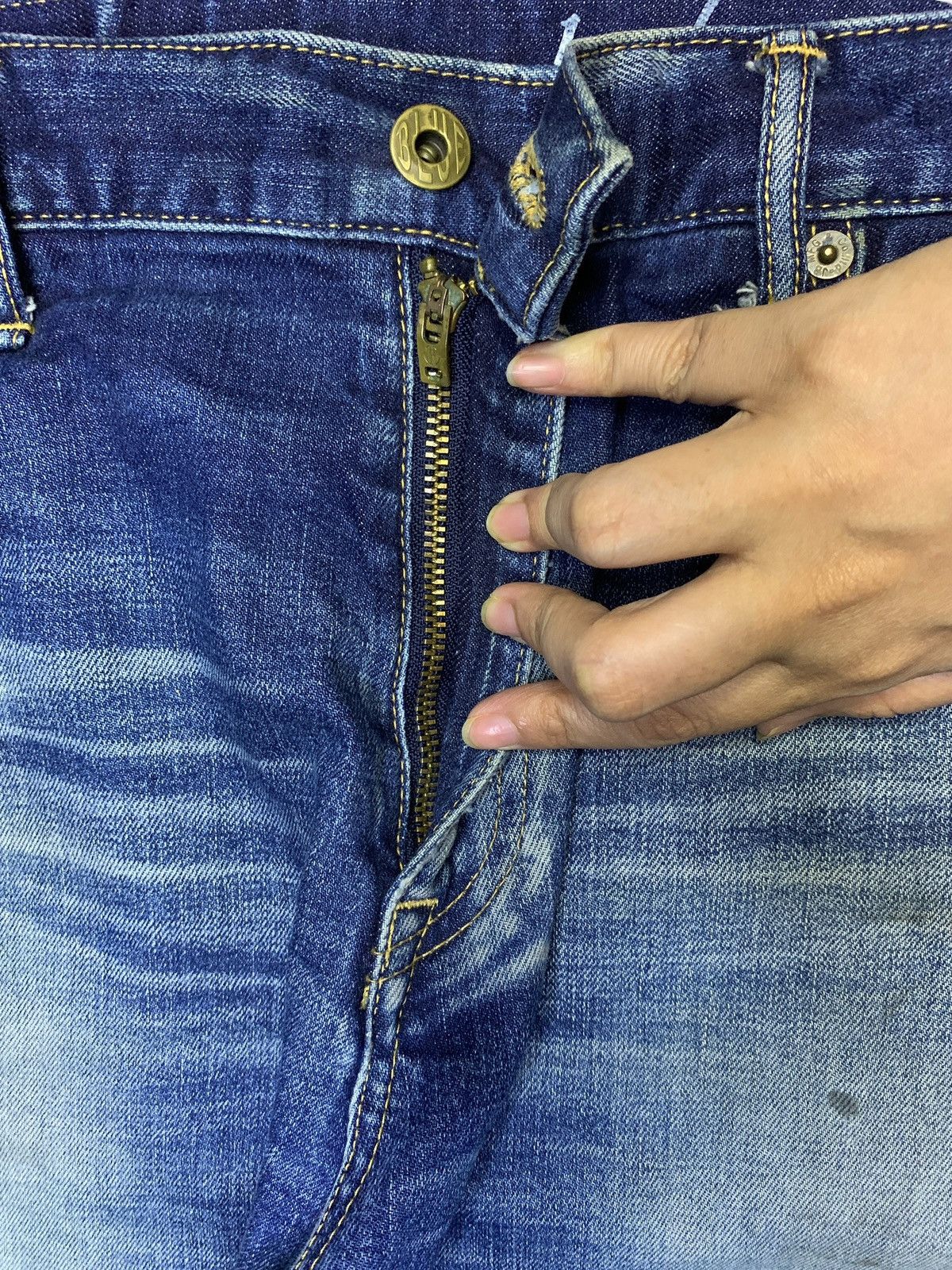 Japan Blue Vintage Japanese Japan Blue Mud Wash Distress Slim Fit Jeans Size US 32 / EU 48 - 3 Thumbnail
