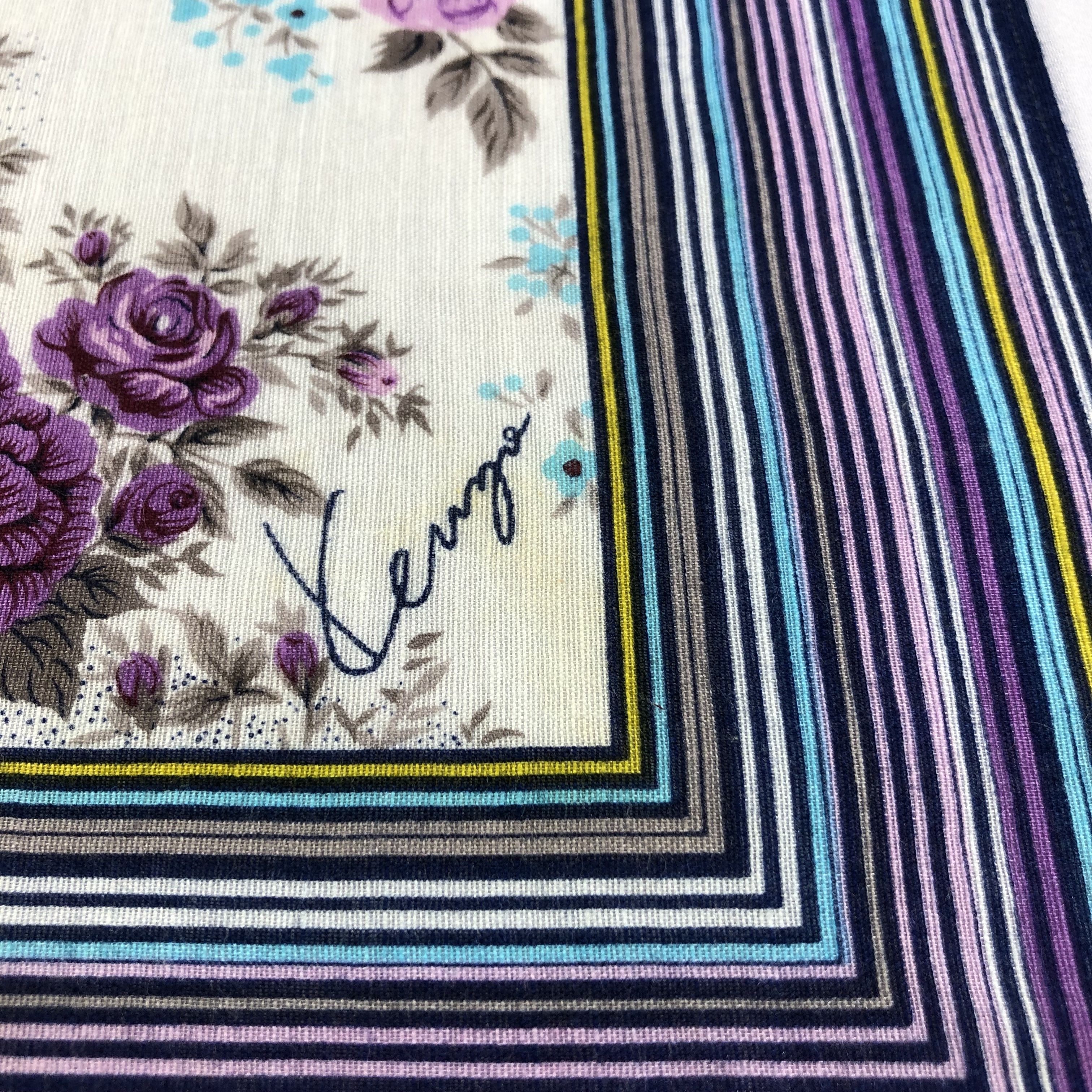Kenzo × Vintage Kenzo Floral Handkerchief Neckerchief Bandana H2066 Size ONE SIZE - 6 Thumbnail