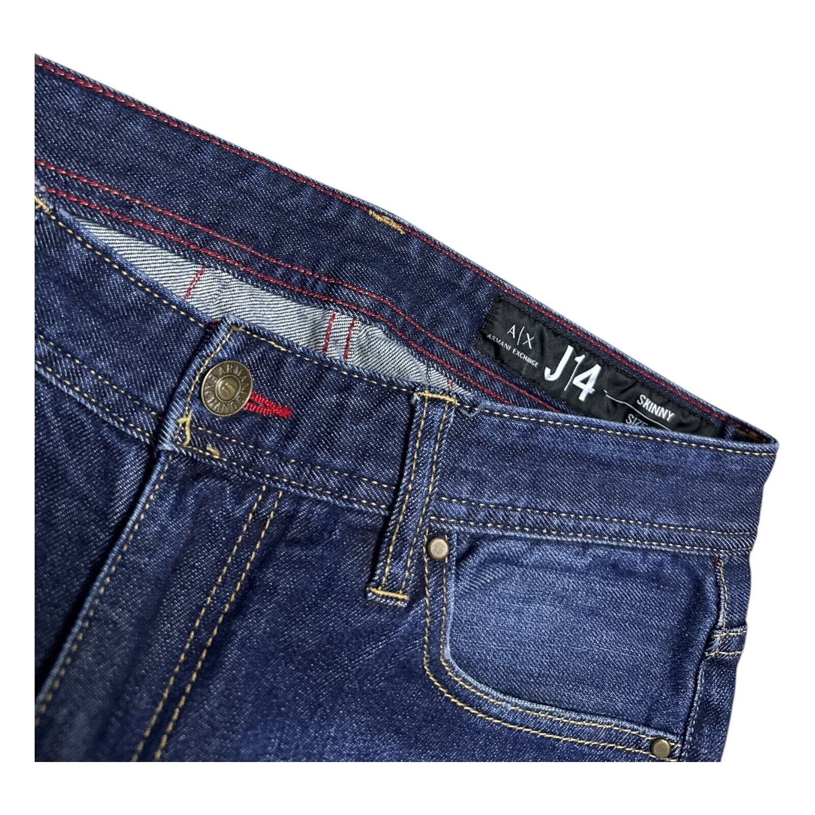 Armani ARMANI JEANS Luxury Designer Slim Fit Denim Jeans 28x29 Size 28" / US 6 / IT 42 - 6 Thumbnail