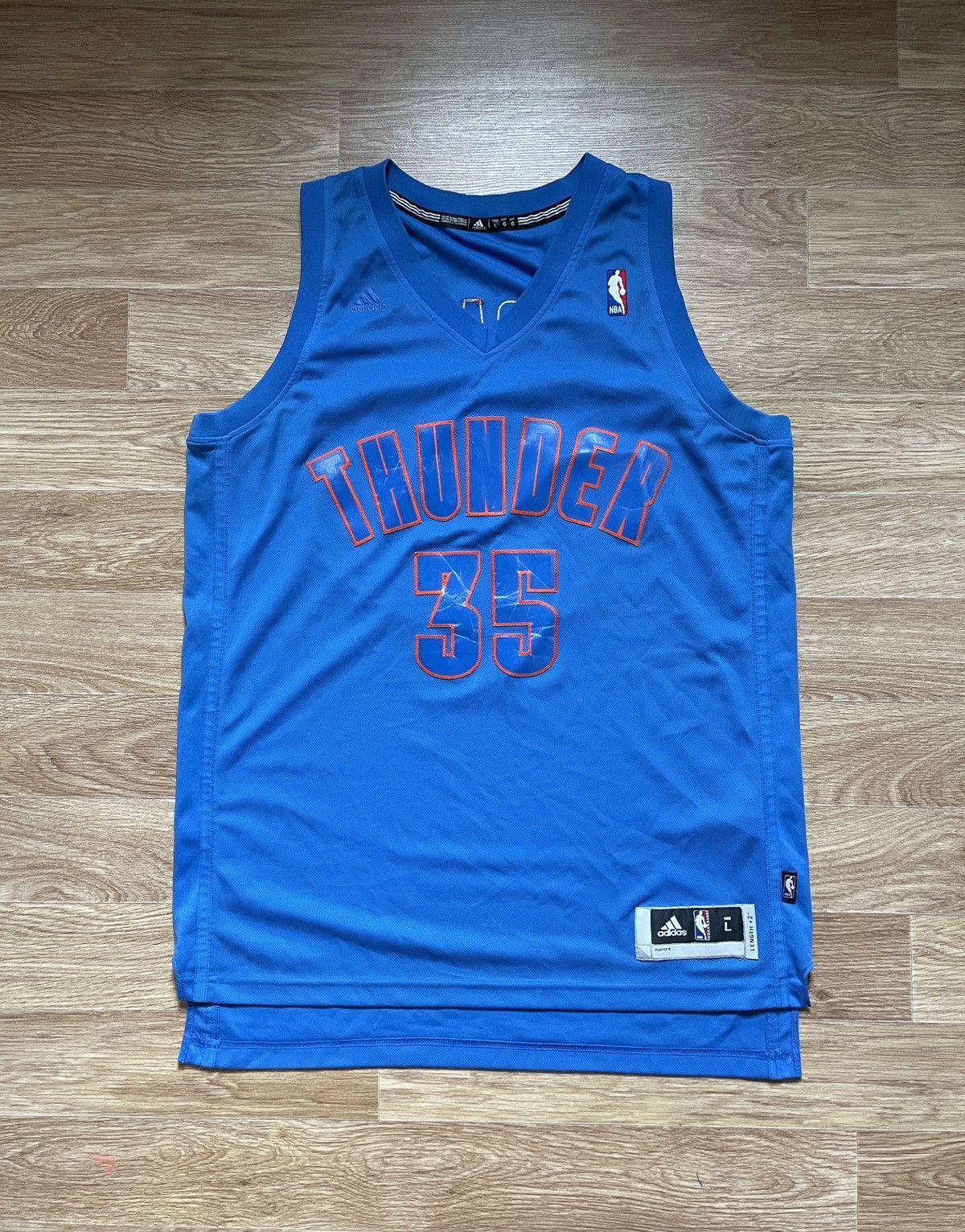 Adidas Adidas Kevin Durant 2012 Christmas Day OKC Thunder Jersey Size US L / EU 52-54 / 3 - 1 Thumbnail