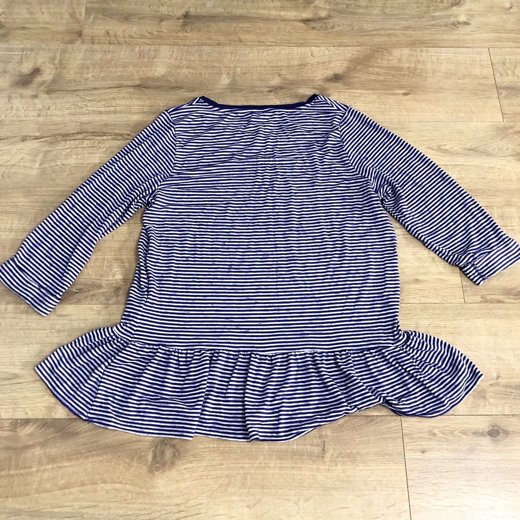 Marks & Spencer M&S Sleep Striped Navy & White 3/4 Sleeve Top UK 16 Womens BNWT Size XXL / US 16-18 / IT 52-54 - 2 Thumbnail