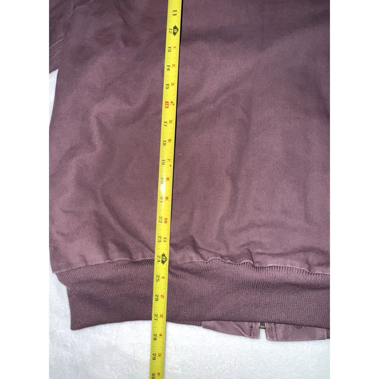 Carhartt VINTAGE Carhartt Jacket Women's LG Deep Plum WJ130 DPM Quilt Lined Full Zip GUC Size L / US 10 / IT 46 - 5 Thumbnail